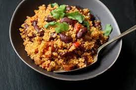 Easy Spanish Chorizo Quinoa Pilaf With Beans Gluten Free Recipes Recipe Foods High In Iron Foods With Iron Iron Rich Foods