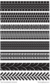 Tyres Examples Tire Tracks Illustrator Brushes Design