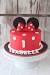 1st Birthday Minnie Mouse Cake Red