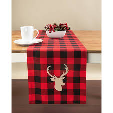 Holiday Time Buffalo Plaid Red Black Table Runner Walmart Com In 2020 Buffalo Plaid Table Runner Holiday Time Seasonal Entertaining