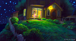 Cô bé biến thành người và trốn khỏi lâu đài một lần nữa. Ponyo Hd Wallpaper