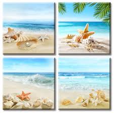 Find great deals on ebay for seashells bathroom decor. 2021 Beach Seashells Wall Art Summer Vacation Pearl Starfish Sandbeach Theme Artwork Modern Sea Bathroom Pictures Decor Painting Prints On Canvas From Djsylife 68 24 Dhgate Com