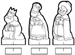 Reyes Magos Para Colorear Y Recortar