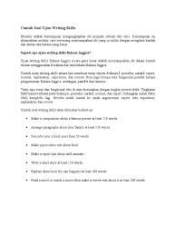 She also likes telling stories. Contoh Soal Ujian Writing Skills