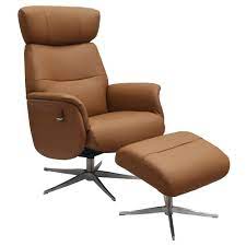Check out our recliner armchair selection for the very best in unique or custom, handmade did you scroll all this way to get facts about recliner armchair? West End Furniture Stanley Leather Recliner Chair With Footstool Reviews Temple Webster
