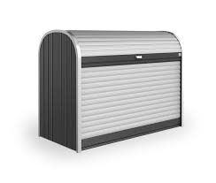 Recessed lighting makes a room feel bigger, and it also comes with several other benefits in terms of safety and design options. Dustbin Boxes Bicycle Garage Made Of Metal Biohort