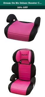 Dream On Me Deluxe Booster Car Seat Black And Pink The Dream On Me Deluxe Booster Car S Car Seat Accessories Booster Car Seat Baby Car Seats