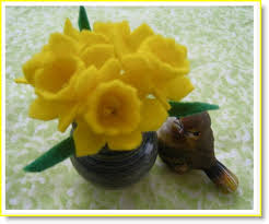 Felt Daffodil Tutorial Felt Flowers Felt Flower Tutorial Daffodils