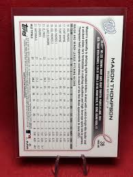 2022 Topps Series 1 Baseball *Mason Thomson* RC Card #38