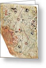 The Piri Reis Map, Ottoman Empire 1531 Drawing by History Prints