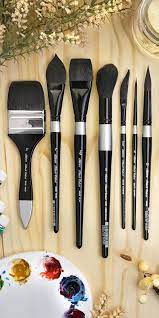 Black Velvet Watercolor Brushes Art Tools Drawing Best Watercolor Brushes Art Painting Tools