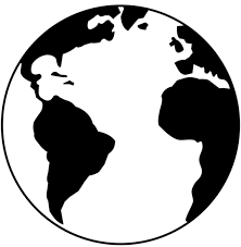 Black And White Planet Earth Free Clip Art Planet Drawing Earth Drawings Earth Logo