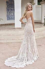 T202056 Strapless Sweetheart Embroidered Lace Netting Wedding Dress Wedding Dresses Strapless Embroidered Lace Wedding Dress Wedding Dresses