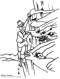 Detail from the front cover of the book 'the pilgrim's progress from this world to that which is to come ', by john bunyan. Pilgrim S Progress Coloring Page 4
