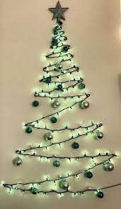 85 Wall Christmas Tree Ideas That You Can Make In No Time Ethinify Wall Christmas Tree Best Christmas Lights Small Christmas Trees