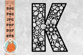 Free Free 333 Floral Letter K Svg SVG PNG EPS DXF File