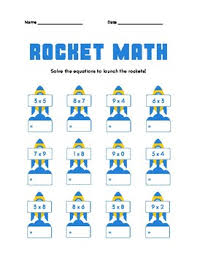 rocket math multiplication worksheet by jori reiken tpt