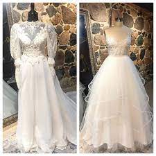 Unveiled By Brittanie On Instagram Custom Unveiled By Brittanie Wedding Gown Before After I Have So M Upcycled Wedding Dress Used Wedding Dresses Dresses