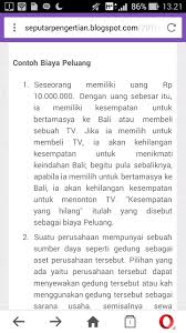 Berikan Contoh Biaya Peluang Yang Terjadi Di Masyarakat Brainly Co Id