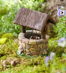 Shop wayfair for all the best solar powered lawn & garden accents. Miniature Fairy Garden Wishing Well Accent Plowhearth