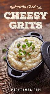 Jalapeno Cheddar Cheese Grits Cheese Grits Cheesy Grits Food