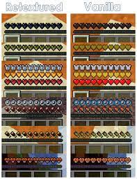 I Remade The Healthbar Guis For My Texture Pack I M Considering Recolouring The Hunger Bar To Make It Closer To The Original Texture Packs Texture Minecraft