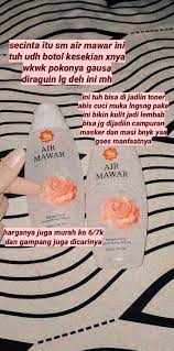 Air Mawar Seni Buku Toner Buku
