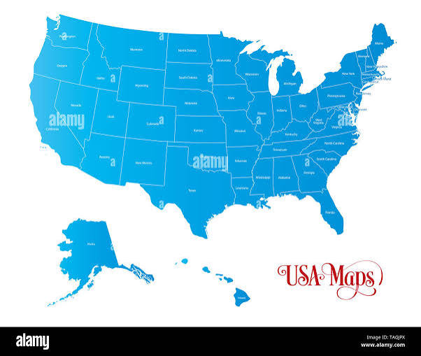 The United States of America (USA), commonly known as the United States ( U.S.) or America, is a federal republic composed of 50 states Stock Photo -  Alamy