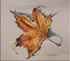 Fall Leaf Canvas Print Fall Art Orange Yellow By Sandybylandstudio 28 00 Prismacolor Art Autumn Art Color Pencil Art Lots of autumn leaves that have fallen to the ground near a lake.