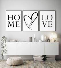 Family Signhome Signwall Arthome Decorset Of 3 Etsy In 2021 Family Room Walls Dining Room Walls Wall Decor Living Room