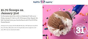 Pinned January 31st 1 70 Ice Cream Scoops Today At Baskinrobbins Thecouponsapp Ice Cream Kids Baskin Robbins Waffle Bowl