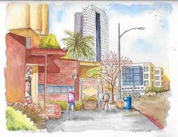 5 × 5 × 5 in ﻿*made exclusively for dr. Bob S Coffee Shop In Riverside Dr Burbank California Painting By Carlos G Groppa