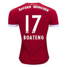 Squad number history in the national team. 17 18 Bayern Munich Home Football Shirt Jerome Boateng 17 Bayern Munich Soccer Jersey Hipsoccer Co