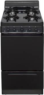 Premier 20 inch gas stove. Premier Sak100b 20 Inch Freestanding Gas Range With Four Open 9 100 Btu Burners Electronic Ignition Roll Out Broiler And 4 Inch Porcelain Backguard Black On Black