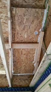 You'll need to crawl to the end of the eave and staple the baffle against the cardboard baffles are normally fastened to the top plate but we're foregoing that to seal the eave with foam blocks. Insulation Baffles Vs Insulation Chutes Kimchi Kraut