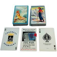 Double Deck USPC Congress Glamour/Pin-Up Playing Cards, Artist - Ruby Lane