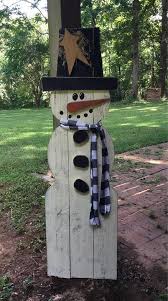 Snowman Large Outdoor Snowman Yard Art Primitive Wood Snowman Country Wood Snowman Rustic Snowman Snowman Christmas Decorations Christmas Wood Wood Snowman