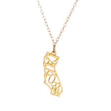 California Necklace Kris Nations California Necklace California State Necklace Pride Necklace
