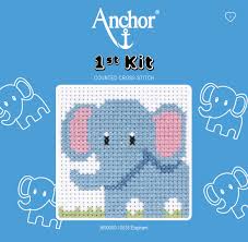 Sewing boxes cross stitch patterns from mani di donna on sale! Anchor Children S Elephant Cross Stitch Kit Buy Online In Malta At Malta Desertcart Com Productid 27390612