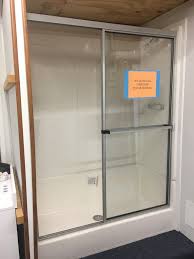 How to install a fiberglass shower pan. 54 X 27 2 Piece Fiberglass Shower M L Mobile Home Supply