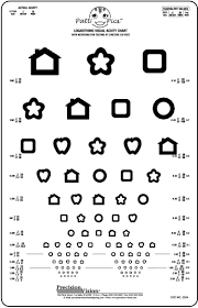 patti pics 13 line pediatric vision chart