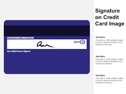 The visa card generator generates valid visa credit card numbers and all the necessary details of an individual account with cvv details. Signature On Credit Card Image Powerpoint Presentation Slides Ppt Slides Graphics Sample Ppt Files Template Slide