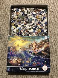 Celebrating their centenary in 2019, gibsons' are a firm favourite with puzzlers in the uk and worldwide, and are well known for their traditional and nostalgic designs. Puzzles 1500 Pieces 3401 35 Ceaco Disney Little Mermaid Puzzle By Thomas Kinkade Toys Games