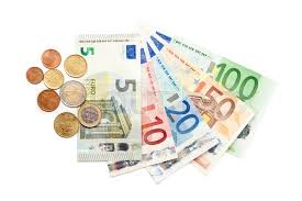 All european currency coins and bills ... | Stock image | Colourbox