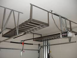Diy garage ball storage rack. Hanging Ceiling Diy Custom Overhead Garage Storage Rack Shelves Guideline House N Decor