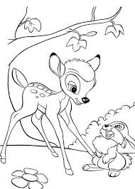 Pictures of thumper to cpolour in. Bambi And Thumper Coloring Pages Coloring And Drawing