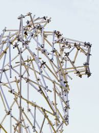 Ben Long S Scaffolding Sculptures Notcot Ben Long Scaffolding Architecture Painting