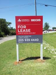 Cushman Wakefield Lawn Sign Grey Red Real Estates Design Real Estate Signs Realtor Branding