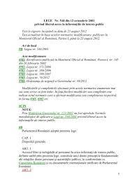 544 din 12 octombrie 2001 privind liberul acces la informańiile de interes public. Lege Nr 544 Din 12 Octombrie 2001 Privind Liberul Acces La