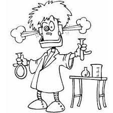 Simple Halloween Coloring Pages Printables Scientist Robot Coloring Page Coloring Books Coloring Pages Halloween Coloring Pages